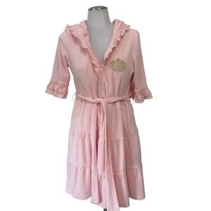 Juicy Couture Terry Cloth Robe Size Small Y2K